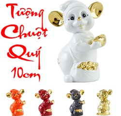 TƯỢNG CHUỘT 10cm XUÂN CANH TÝ DÁT VÀNG 24K LÀM QUÀ TẾT 2020